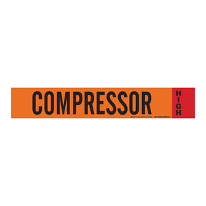 Brady Ammonia IIAR Compressor Pipe <b>Marker</b>-Traffic Sign <b>Board</b> for Refrigeration Systems - Product Image 3