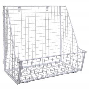 Cesta colgante de pared de hierro simple, adecuada para una fácil instalación en la pared, almacenamiento en el hogar y uso decorativo. - Product Image 3