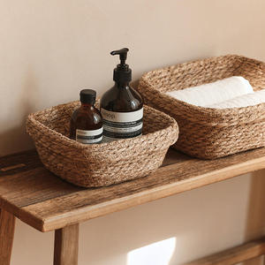 Cesta de Almacenamiento Vietnamita de Alta Calidad, 100% Mimbre de Seagrass Tejido, Ecológica, Multifuncional, Ahorra Espacio - Product Image 6