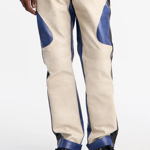 Nouveaux pantalons en cuir décontractés pour hommes, automne-hiver, haute qualité, vente en gros, mode, imperméables et écologiques, respirants - Product Image 6