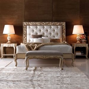 Meubles de chambre à coucher en teck massif Arvessina Premium, ensemble de chambre à coucher en bois artisanal, collection luxueuse, élégante et classique. - Product Image 3