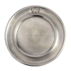 Assiettes de présentation en laiton artisanales, conformes aux normes alimentaires, dernières nouveautés pour restaurants, hôtels et événements - Product Image 1