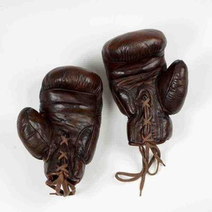 Gants de boxe en cuir à lacets pour adultes, gants d'entraînement, gants de combat - Product Image 2