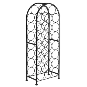 Porte-bouteilles à vin en métal au design moderne, capacité de 5 à 9 verres à pied, meubles minimalistes pour la salle à manger à domicile - Product Image 4