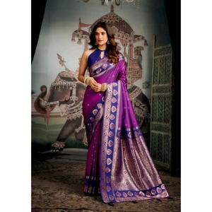 Drape <b>Yourself</b> in Elegance Make Every Moment Royal Indulge in Timeless Grace Saree Silk Nett Fabric Heavy Premium Soft Silk - Product Image 1