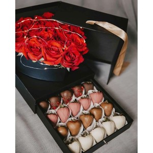 Caja Magnética de Cartón de Lujo con Logotipo Personalizado TH CBB-574, Caja de Regalo Sorpresa con Cajón para Flores y Rosas, para San Valentín, Bodas, Cumpleaños - Product Image 6