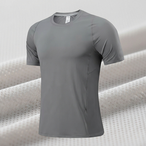 Nouveau design T-shirts décontractés en maille polyester/coton 180g imprimés pour hommes, idéaux pour le fitness, vente en gros - Product Image 2