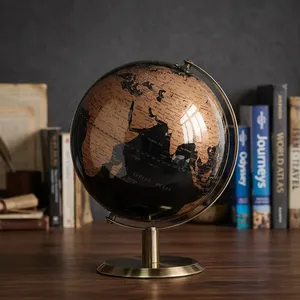Globo Terráqueo con Base Giratoria de Metal para Adultos, Elegante Decoración para el Hogar, Oficina, Escritorio o Librero, y Regalos - Product Image 2