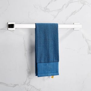 Set di Accessori per Bagno con Adesivo Forte, 4 Pezzi, Argento, Senza Foratura, Porta Asciugamani, Gancio per Accappatoio, Portaoggetti per Hotel - Product Image 4