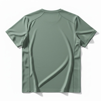 T-shirt de sport pour homme, coupe ajustée, tricoté, antibactérien, personnalisable, résistant aux odeurs, séchage rapide, respirant