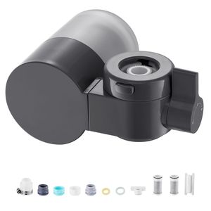 Filtro Acqua Intelligente Orizzontale da Rubinetto in Fibra di Carbonio, Purificatore per Lavello che Rimuove Cloro e Piombo, con 3 Filtri Certificati ROHS - Product Image 1