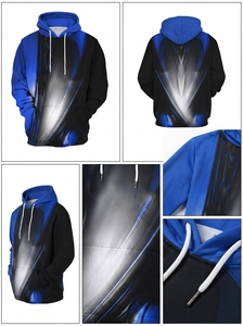 Sweat à capuche de haute qualité avec impression graphique intégrale pour un usage quotidien, sweat à capuche par sublimation - Product Image 3