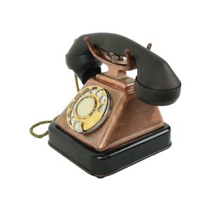 Téléphone décoratif en métal de style ancien pour la décoration d'étagères, ajoutant un charme nostalgique et un attrait métallique solide - Product Image 2