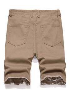 <b>Men</b> Denim Shorts Summer Thin <b>Men's</b> <b>Jeans</b> Shorts Cotton Short Straight Casual Denim Short - Product Image 2