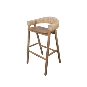 เก้าอี้บาร์ไม้สักแท้เอลโม่ พรีเมียม ทนทาน เป็นมิตรกับสิ่งแวดล้อม ดีไซน์เรียบง่ายทันสมัย สำหรับบาร์เชิงพาณิชย์ - Product Image 6