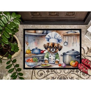 Épagneul tibétain le chef paillasson antidérapant lavable à poils bas 24H X 36W tapis d'entrée intérieur extérieur pour porte d'entrée - Product Image 3