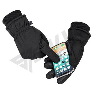 High Quality Mens Winter Black Waterproof Ski Gloves - Product Image 4