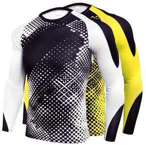 Maillots de compression à manches longues pour hommes avec logo personnalisé, protection UV, séchage rapide, pour la plongée - Product Image 1