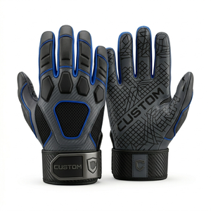 Gants de football américain personnalisés en gros avec logo OEM, gants de receveur à adhérence super collante en silicone - Product Image 4