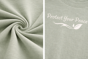 Camiseta con Estampado Personalizado, Camiseta con Diseño 'Protect Your Peace', Unisex, Algodón, Informal, Manga Corta, OEM, ODM, Ropa al por Mayor - Product Image 5