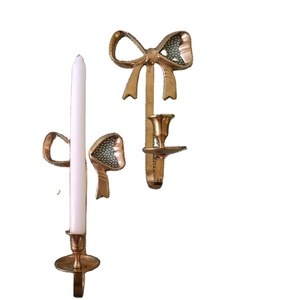 <b>Christmas</b> <b>Tie</b> Decorative Brass Wall Candle Holder Hanging Besttt Selling Occasional <b>Christmas</b> Used Wall Candle Holder - Product Image 1