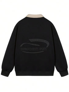 T-shirt surdimensionné uni imprimé de logo personnalisé de qualité supérieure Vente en gros Streetwear T-shirt noir épais 100% coton doux - Product Image 2