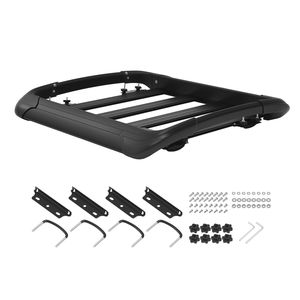 Canasta Portaequipajes Resistente para Techo de Auto, 38 x 38 x 5.59 Pulgadas, Universal, de Hierro, Capacidad de 150 Libras, para Todo Clima - Product Image 1