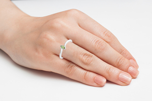 Nouvel Arrivage 2026 Bague Solitaire en Argent Sterling 925 avec Pierre Unique de Péridot Véritable, Bijou Pierre de Naissance d'Août - Product Image 3