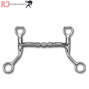 Mors de dressage western en acier inoxydable pour chevaux, durables, épaisseur de bouche 16 mm, pour l'entraînement, mors d'équitation de la meilleure qualité - Product Image 4