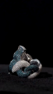 <b>Men's</b> Lab Created Stones Dollar Sign Engagement <b>Ring</b> IGI Certified Solid 925 Sterling <b>Silver</b> Pave Setting Hiphop Style Alloy - Product Image 1