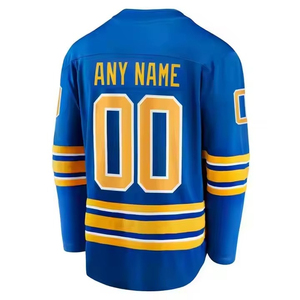 Jersey de Hockey sobre Hielo Vintage Personalizable al por Mayor, Impresión por Sublimación Completa, Transpirable y Ligero, Crea el Tuyo Propio - Product Image 2