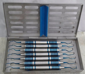 ชุดเครื่องมือขูดหินปูน Bone Bridge Instruments BBI-685 Periodontal Gracey Curettes 7 ชิ้น ปลายสองด้าน เคลือบไทเทเนียมสีน้ำเงิน ใช้งานด้วยมือ ได้รับการรับรองมาตรฐาน CE สำหรับงานทันตกรรม - Product Image 5