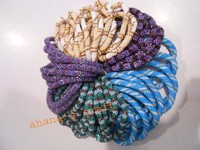 Bracelets en verre perlé au crochet tendance Ahana, qualité assurée du Népal, bijoux de mode unisexes/femmes, bracelets et joncs.