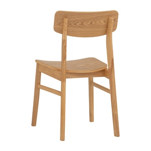 Modern KD Design Full Solid Rubberwood <b>Dining</b> <b>Chair</b> for Minimalist Apartment <b>Dining</b> Kitchen Furniture Made in Malaysia - Product Image 3