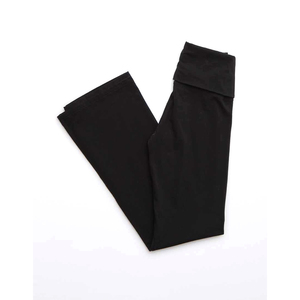 Leggings de algodón de cintura alta para mujer, de pierna ancha, elásticos, acampanados, para fitness, yoga, gimnasio y entrenamiento - Product Image 2