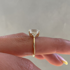 Hot Selling 2 Carat IGI Certified Amethyst Emerald Cut <b>Silver</b> Engagement Wedding Party Fine Jewelry <b>Ring</b> <b>Eternity</b> Vermeil - Product Image 3