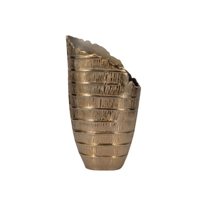 Florero Decorativo de Aluminio de Lujo con Forma Esculpida y Atractivo Decorativo Atemporal - Product Image 2