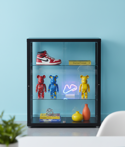 Vitrine d'exposition en verre trempé de style nordique avec design moderne pour bar à domicile, salon et usage hôtelier - Product Image 3