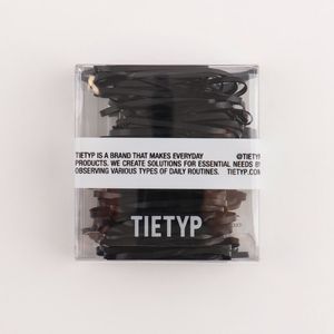 Élastiques à cheveux TIETYP, bandeaux en caoutchouc élastique, couleur unie, minimaliste, moderne, usage quotidien, pour femmes, emballage en carton, fabriqué en Corée - Product Image 3