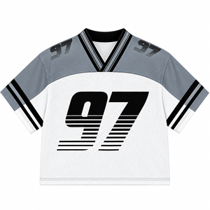 เสื้อฟุตบอลชายแบบใหม่ คุณภาพสูง ผ้าโพลีเอสเตอร์ 100% ออกแบบได้ตามต้องการ พร้อมสกรีนชื่อทีมและหมายเลข  มีจำหน่ายแล้ว - Product Image 6