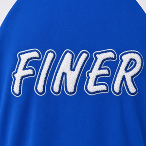 เสื้อยืดแขนยาวสีน้ำเงินรอยัลสำหรับผู้หญิง Zeta Phi Beta พร้อมป้ายปักไหมเชนีลสีขาวแบบกำหนดเอง เสื้อยืดคอตตอนเนื้อหนาคุณภาพพรีเมียม คอเสื้อทรงกลมแบบคัลเลอร์บล็อก - Product Image 6