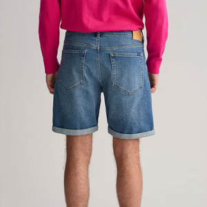 Pantalones Cortos de Mezclilla para Hombre, Tela Ligera de Tacto Suave, Comodidad Durante Todo el Día, Diseño Funcional Tradicional de Cinco Bolsillos - Product Image 2