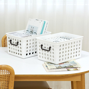 Organizador de Cajones SongSong, Juego de 5 Piezas, Apilable, Contemporáneo, Cestas de Almacenamiento para el Hogar, Fabricado en Corea, Mini Armario de Plástico PP Blanco - Product Image 4