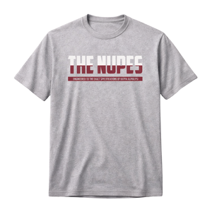 Kappa Alpha Psi The Nupes DriFit T-shirt à manches courtes gris chiné, vêtement de fraternité grecque avec coupe athlétique et évacuation de l'humidité - Product Image 4