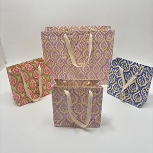 Bolsas de Papel Hechas a Mano con Serigrafía Personalizada, Bolsas de Regalo Ecológicas con Asas - Product Image 1