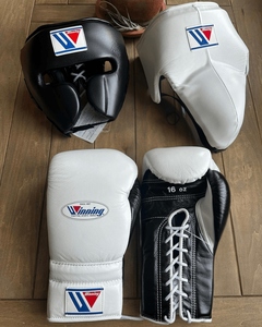 Gants d'entraînement de boxe professionnels en gros, sur mesure, nouveau design, multi-styles, ensemble de sparring Winning, en cuir de vachette véritable - Product Image 1