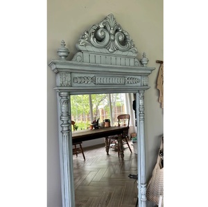 Miroir mural vintage surdimensionné, sculpté à la main, en bois, écologique, de luxe, pleine longueur, prix de gros - Product Image 5