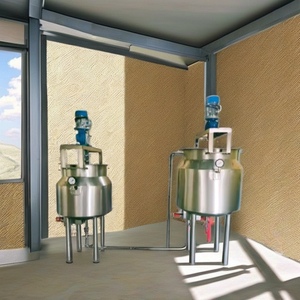 Cuve de mélange en acier inoxydable avec enveloppe, réservoir de chauffage et de mélange de liquides industriels avec agitateur - Product Image 3