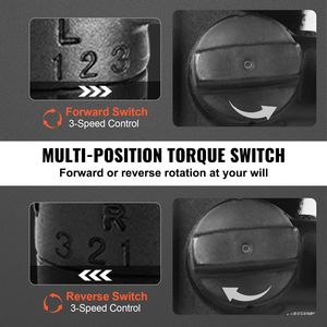 Llave de Impacto Neumática de 1 Pulgada con 2 Empuñaduras, 2730 ft-lb de Torque de Salida Reversible, Ligera, Pistola de Aire de Alta Resistencia - Product Image 4