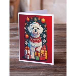 การ์ดเปล่าขนาด5x7ขนาด A7แปลกๆแพ็ค8ใบสำหรับวันหยุดมอลตาทักทายคริสต์มาสด้วยซองจดหมาย - Product Image 2